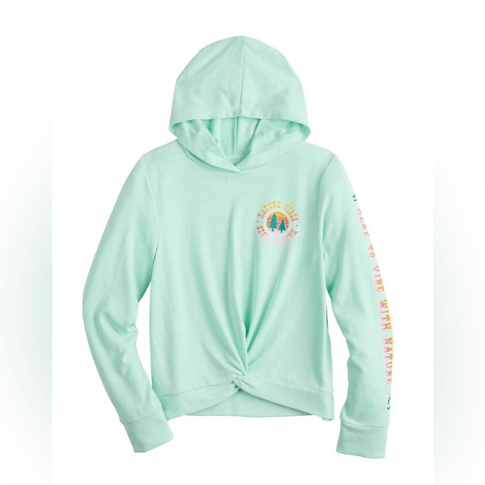 Girl’s' Twist-front Hoodie